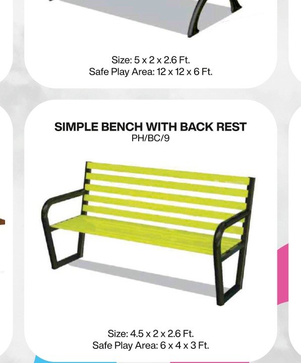 Royal FRP Strip Cast Iron Bench