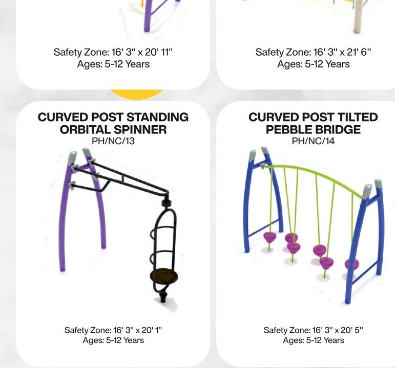 Curved Post Triple Wing Climber