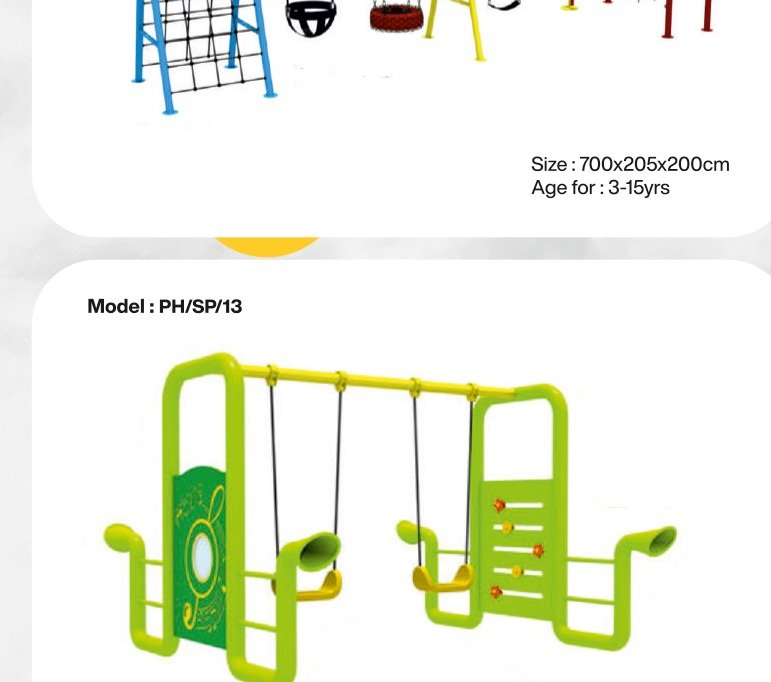 Commercial Arch Beam 4-Seat Swing
